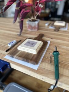 Wood Burning Class Setup