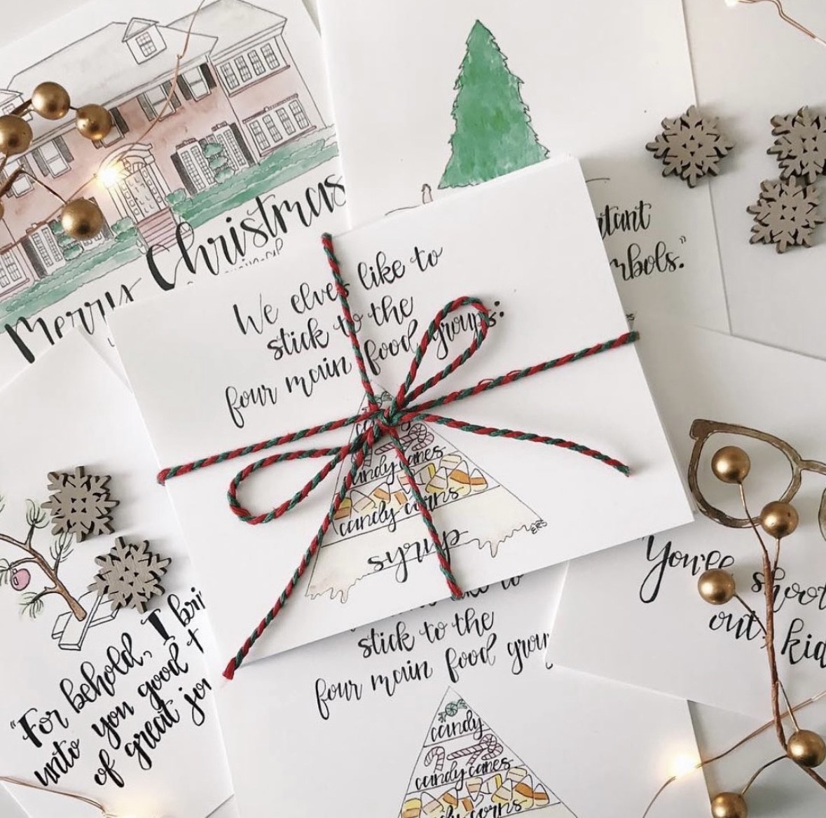 Watercolor Christmas Cards