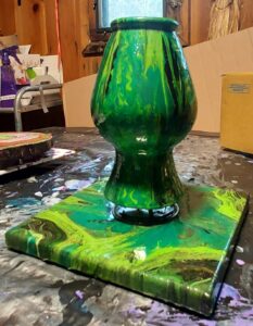 Acrylic Vase Pouring