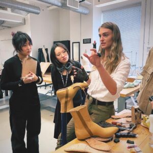 Holly demonstrates how to make a western boot