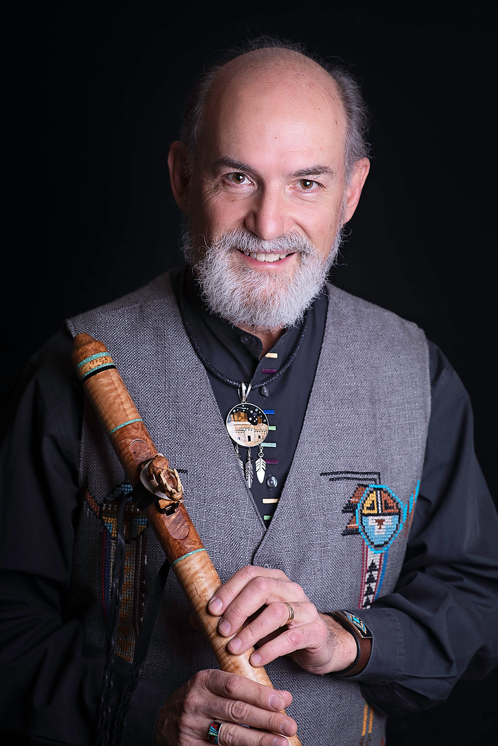 Tom Farber playing Native American Flute