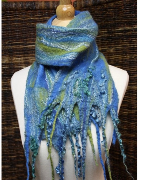 Wet Felt Scarf